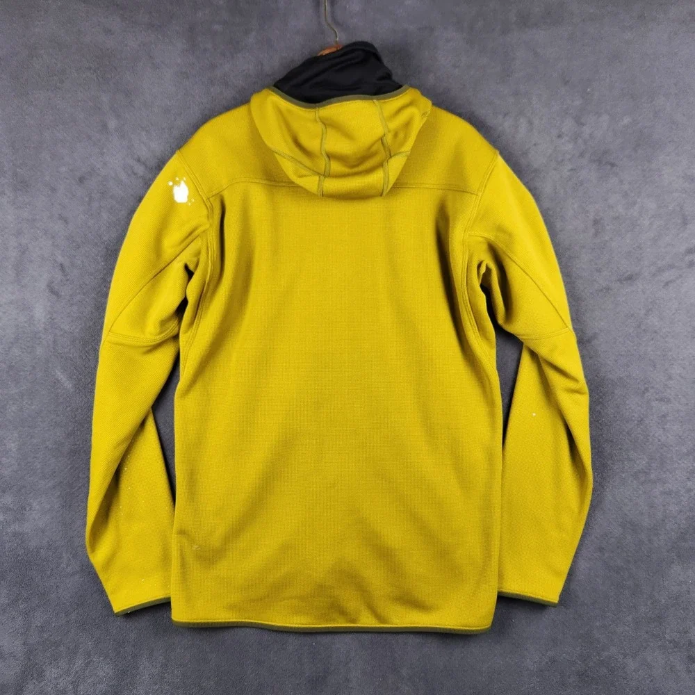 Arcteryx Fortrez Hoody‎ Mens Medium Mustard Yellow Full Zip Fleece Jacket 18090
